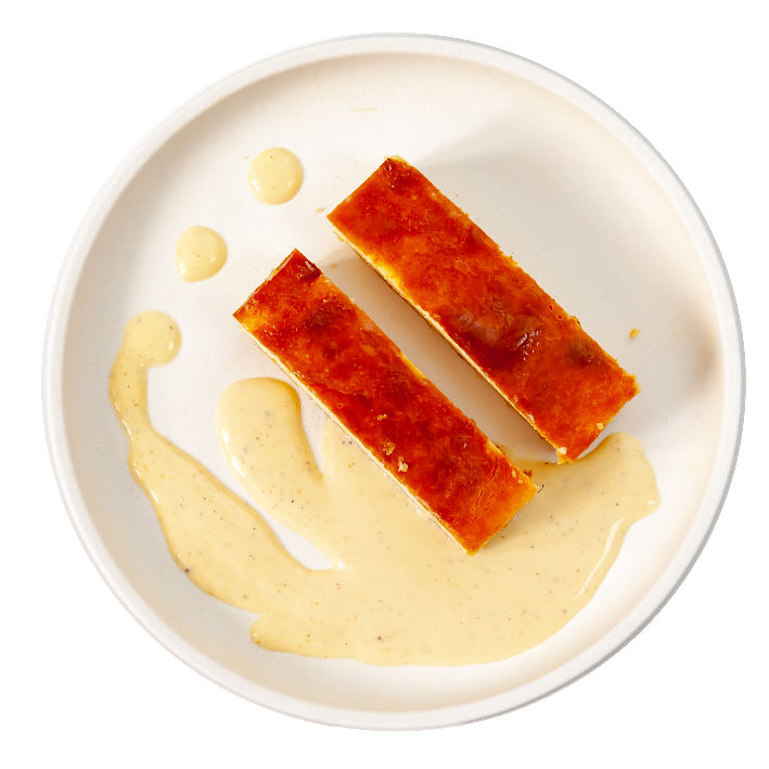 Запеканка творожная с ванильным соусом